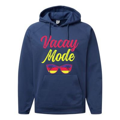 Matching Family Vacation Beach Summer Trip Vacay Mode Gift Performance Fleece Hoodie