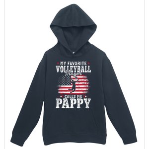 My Favorite Volleyball Player Calls Me Pappy Fathers Day Gift Urban Pullover Hoodie