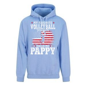 My Favorite Volleyball Player Calls Me Pappy Fathers Day Gift Unisex Surf Hoodie