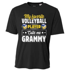 My Favorite Volleyball Player Calls Me Grammy Mother's Day Cooling Performance Crew T-Shirt