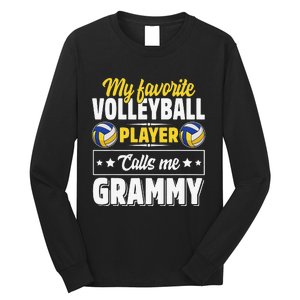 My Favorite Volleyball Player Calls Me Grammy Mother's Day Long Sleeve Shirt