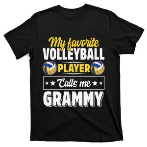 My Favorite Volleyball Player Calls Me Grammy Mother's Day T-Shirt