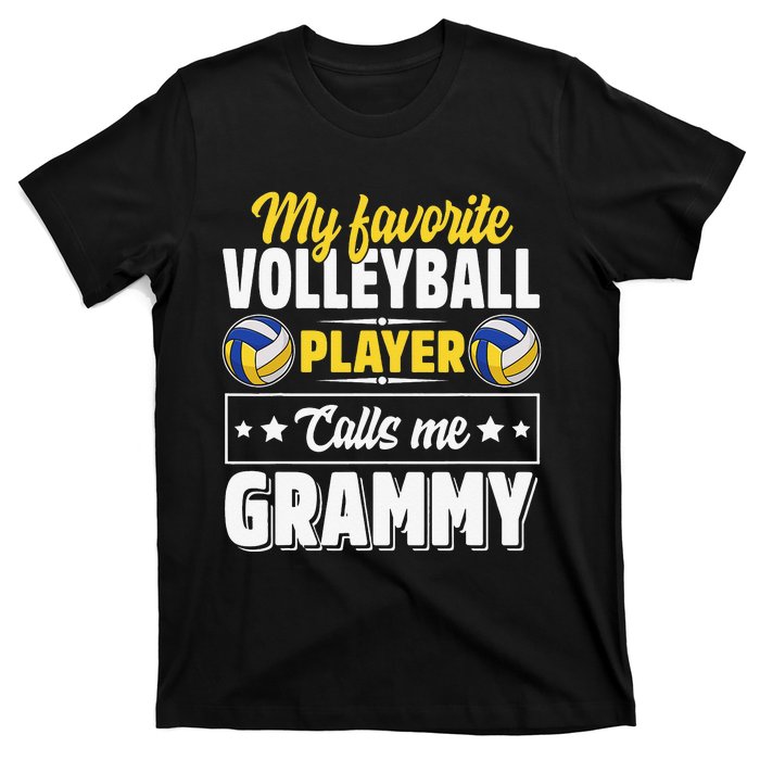 My Favorite Volleyball Player Calls Me Grammy Mother's Day T-Shirt