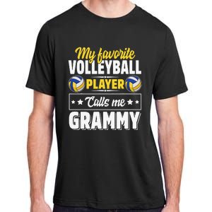 My Favorite Volleyball Player Calls Me Grammy Mother's Day Adult ChromaSoft Performance T-Shirt