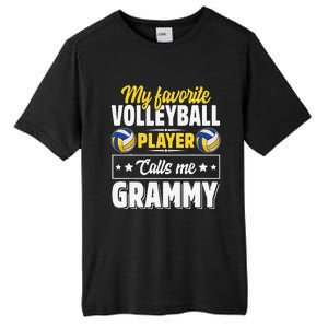 My Favorite Volleyball Player Calls Me Grammy Mother's Day Tall Fusion ChromaSoft Performance T-Shirt