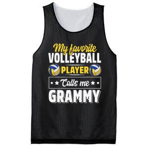 My Favorite Volleyball Player Calls Me Grammy Mother's Day Mesh Reversible Basketball Jersey Tank