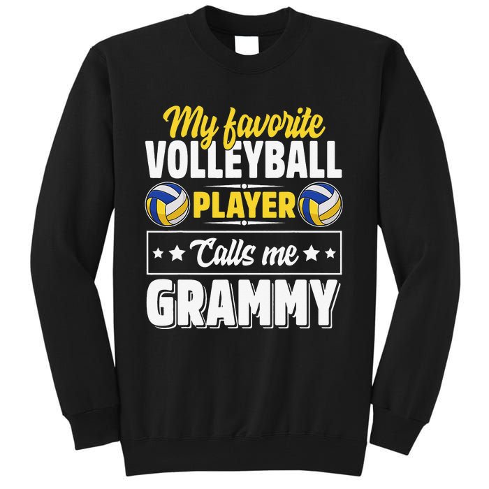 My Favorite Volleyball Player Calls Me Grammy Mother's Day Tall Sweatshirt