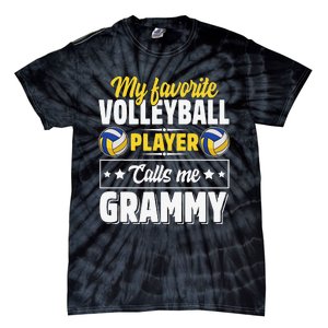 My Favorite Volleyball Player Calls Me Grammy Mother's Day Tie-Dye T-Shirt