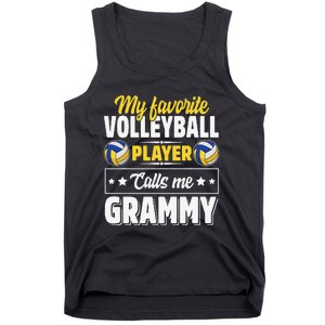 My Favorite Volleyball Player Calls Me Grammy Mother's Day Tank Top