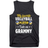 My Favorite Volleyball Player Calls Me Grammy Mother's Day Tank Top