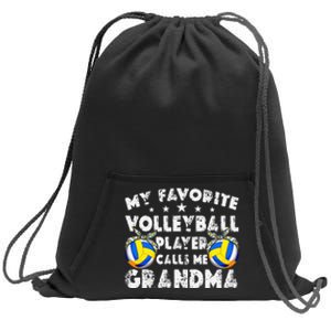 My Favorite Volleyball Player Calls Me Grandma Mother's Day Sweatshirt Cinch Pack Bag