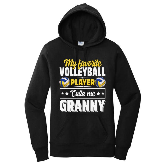 My Favorite Volleyball Player Calls Me Granny Mother's Day Women's Pullover Hoodie