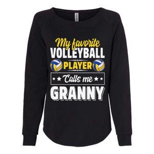 My Favorite Volleyball Player Calls Me Granny Mother's Day Womens California Wash Sweatshirt