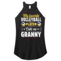 My Favorite Volleyball Player Calls Me Granny Mother's Day Women's Perfect Tri Rocker Tank