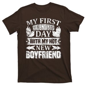 My First Valentines Day With My Hot Boyfriend T-Shirt