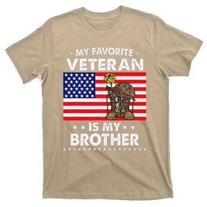 My Favorite Veteran Is My Brother Proud Brother Veterans Day T-Shirt