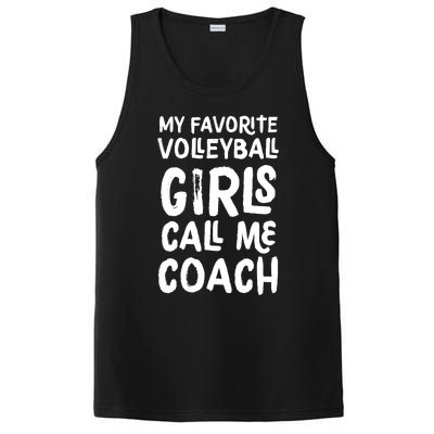 My Favorite Volleyball Girl Call Me Coach Funny PosiCharge Competitor Tank