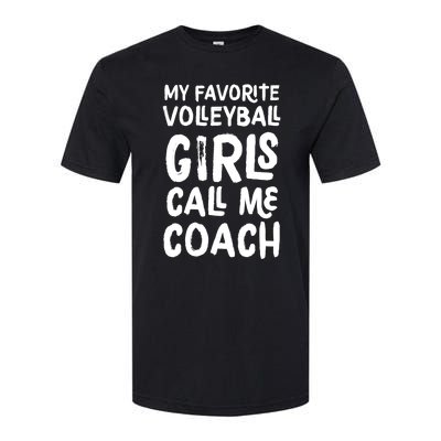 My Favorite Volleyball Girl Call Me Coach Funny Softstyle CVC T-Shirt