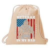 My Favorite Veteran Is My Dad Veterans Day Memorial Day Drawstring Bag