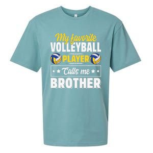 My Favorite Volleyball Player Calls Me Brother Cute Sueded Cloud Jersey T-Shirt