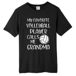 My Favorite Volleyball Player Calls Me Grandma Tall Fusion ChromaSoft Performance T-Shirt