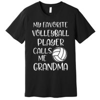 My Favorite Volleyball Player Calls Me Grandma Premium T-Shirt