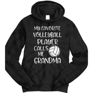 My Favorite Volleyball Player Calls Me Grandma Tie Dye Hoodie