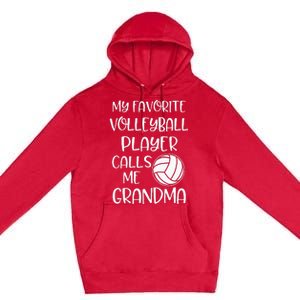 My Favorite Volleyball Player Calls Me Grandma Premium Pullover Hoodie