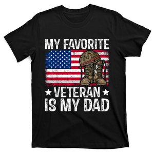 My Favorite Veteran Is My Dad Army Military Veterans Day T-Shirt