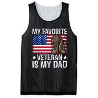 My Favorite Veteran Is My Dad Army Military Veterans Day Mesh Reversible Basketball Jersey Tank