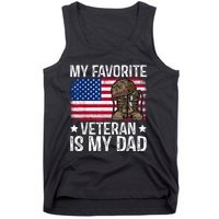 My Favorite Veteran Is My Dad Army Military Veterans Day Tank Top