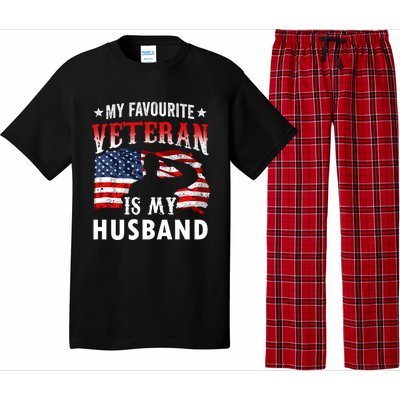 My Favorite Veteran Is My Husband Veteran's Day Veterans Gift Pajama Set