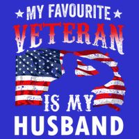 My Favorite Veteran Is My Husband Veteran's Day Veterans Gift 16 in Basic Backpack