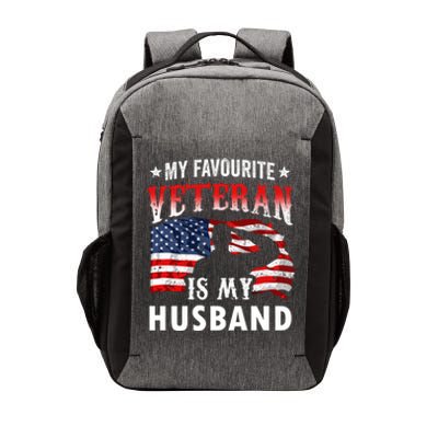 My Favorite Veteran Is My Husband Veteran's Day Veterans Gift Vector Backpack