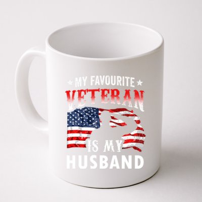 My Favorite Veteran Is My Husband Veteran's Day Veterans Gift Coffee Mug