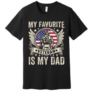 My Favorite Veteran Is My Dad Veterans Day Premium T-Shirt