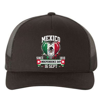 Mexico Flag Vintage Mexican Women Patriotic Mexican Flag Gift Yupoong Adult 5-Panel Trucker Hat