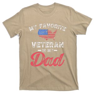 My Favorite Veteran Is My Dad Military Veterans Day T-Shirt