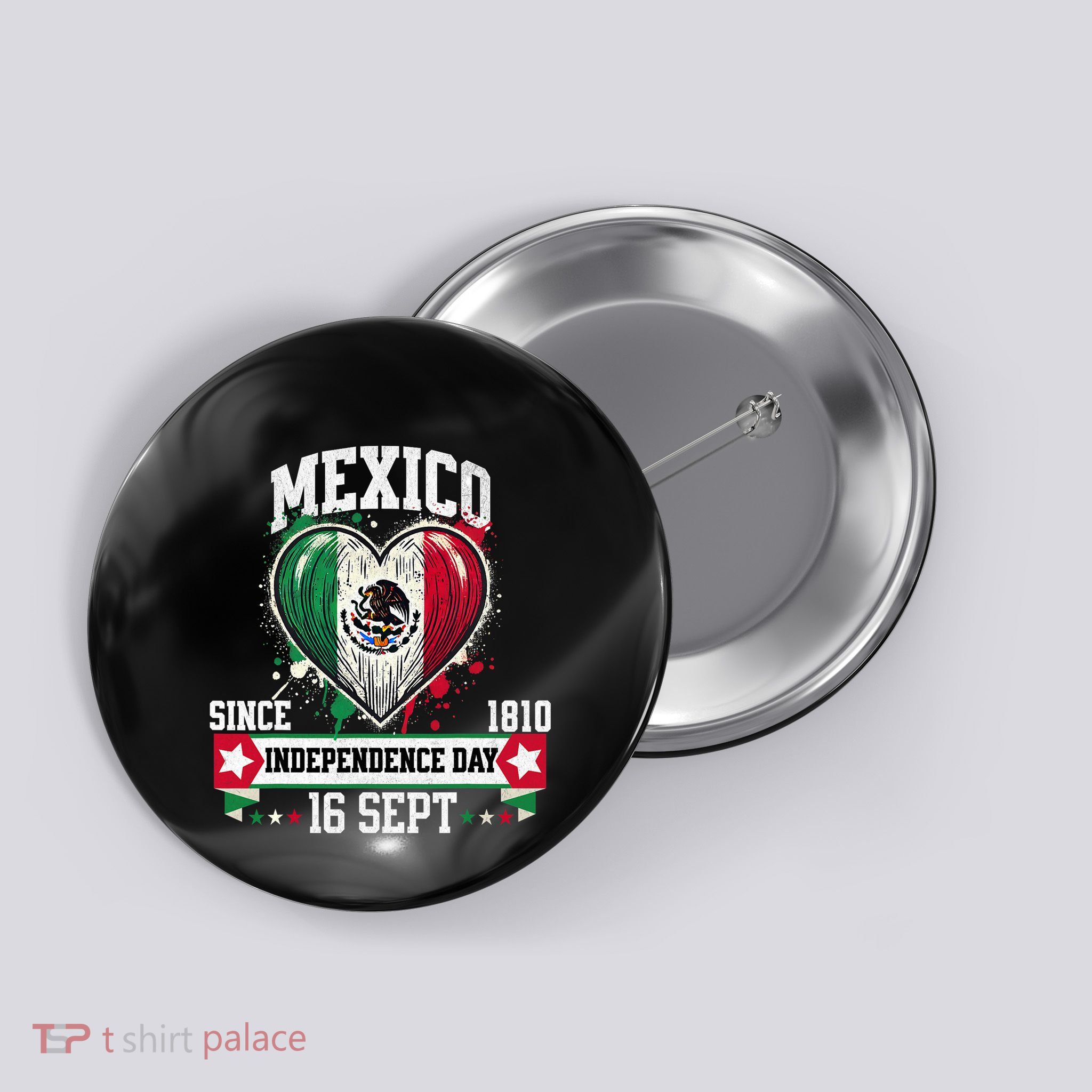 Mexico Flag Vintage Mexican Patriotic Mexican Flag Button