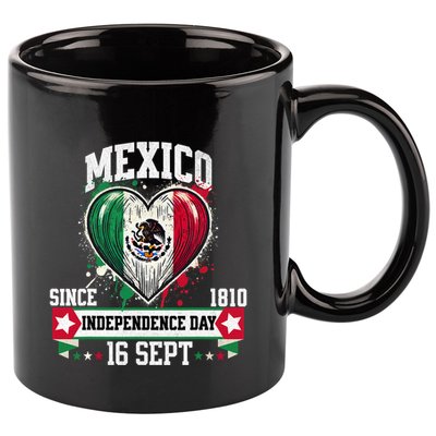 Mexico Flag Vintage Mexican Patriotic Mexican Flag 11oz C Handle Ceramic Mug
