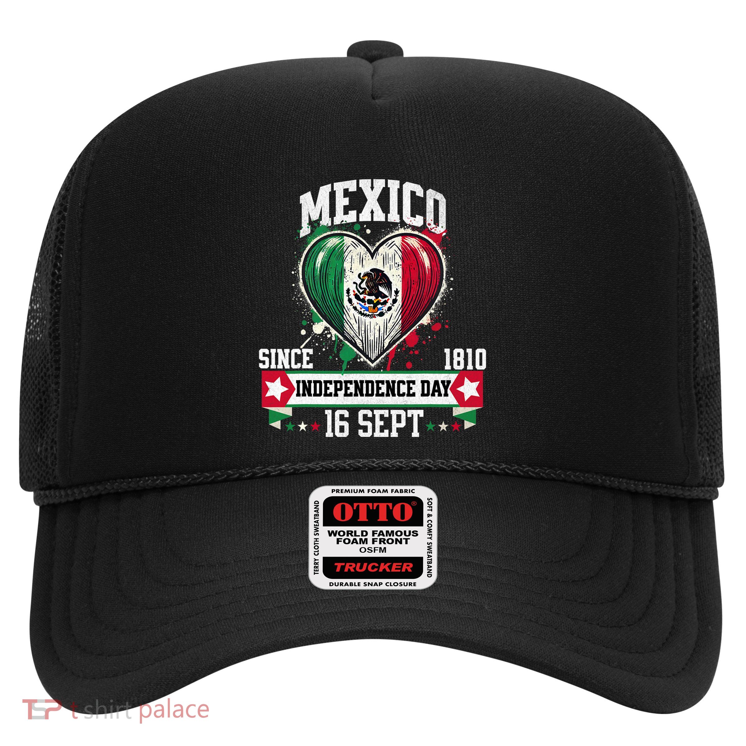 Mexico Flag Vintage Mexican Patriotic Mexican Flag Trucker Hat