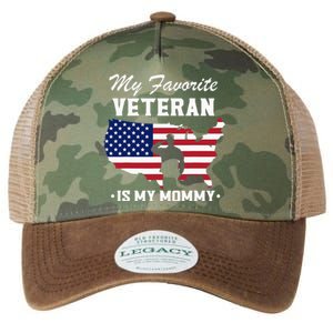 My Favorite Veteran Is My Mommy Legacy Tie Dye Trucker Hat