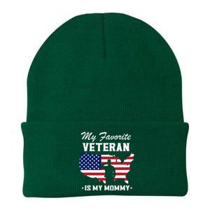 My Favorite Veteran Is My Mommy Knit Cap Winter Beanie