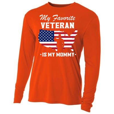 My Favorite Veteran Is My Mommy Cooling Performance Long Sleeve Crew