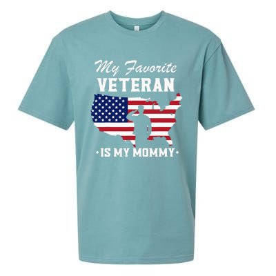 My Favorite Veteran Is My Mommy Sueded Cloud Jersey T-Shirt