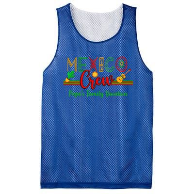 Mexico Family Vacation Colorful Group Matching  Mesh Reversible Basketball Jersey Tank