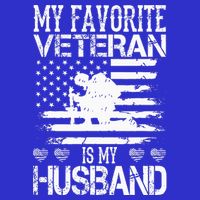 My Favorite Veteran Is My Husband Military 16 in Basic Backpack