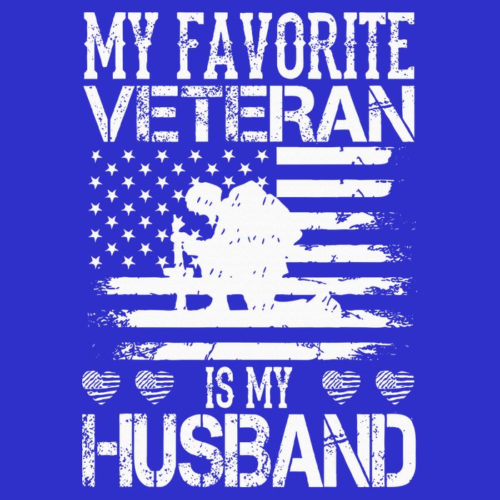 My Favorite Veteran Is My Husband Military 16 in Basic Backpack