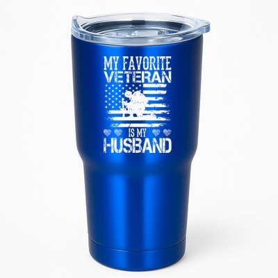 My Favorite Veteran Is My Husband Military Tumbler