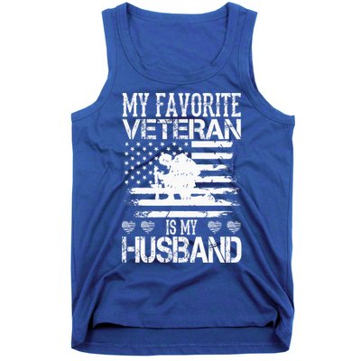 My Favorite Veteran Is My Husband Military Tank Top